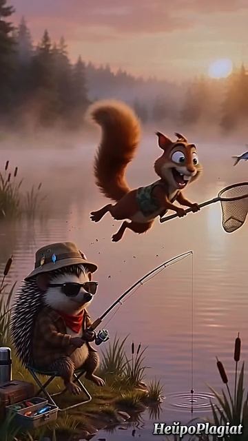 «СПАЙК И ЧИПС»ВЫПУСК 6: «В ЛЕСУ» к #белкачипс #outdoorcomedy #funnyanimals #shorts