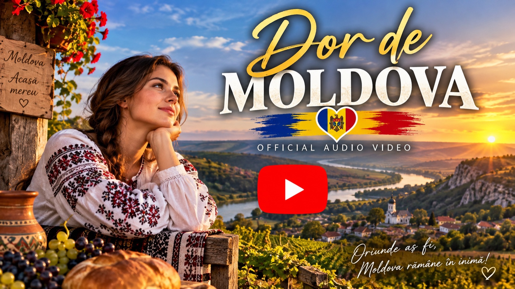 Dor De Moldova 🇲🇩 ❤️ Cântec Pentru Cei Plecați Departe | Official Audio Video