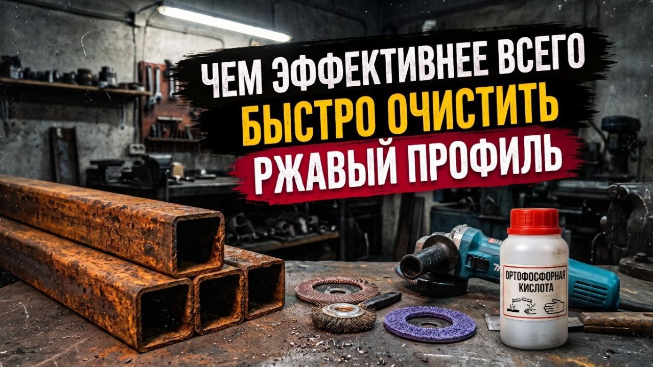 Чем Быстрее и Качественнее подготовить Металл ? Профиль под ПОКРАСКУ