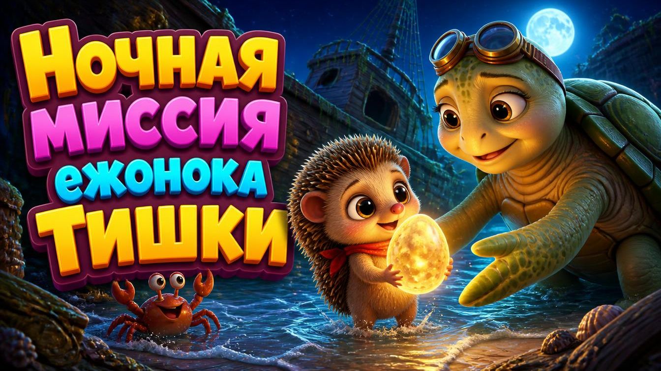 Ночная миссия ежонока Тишки