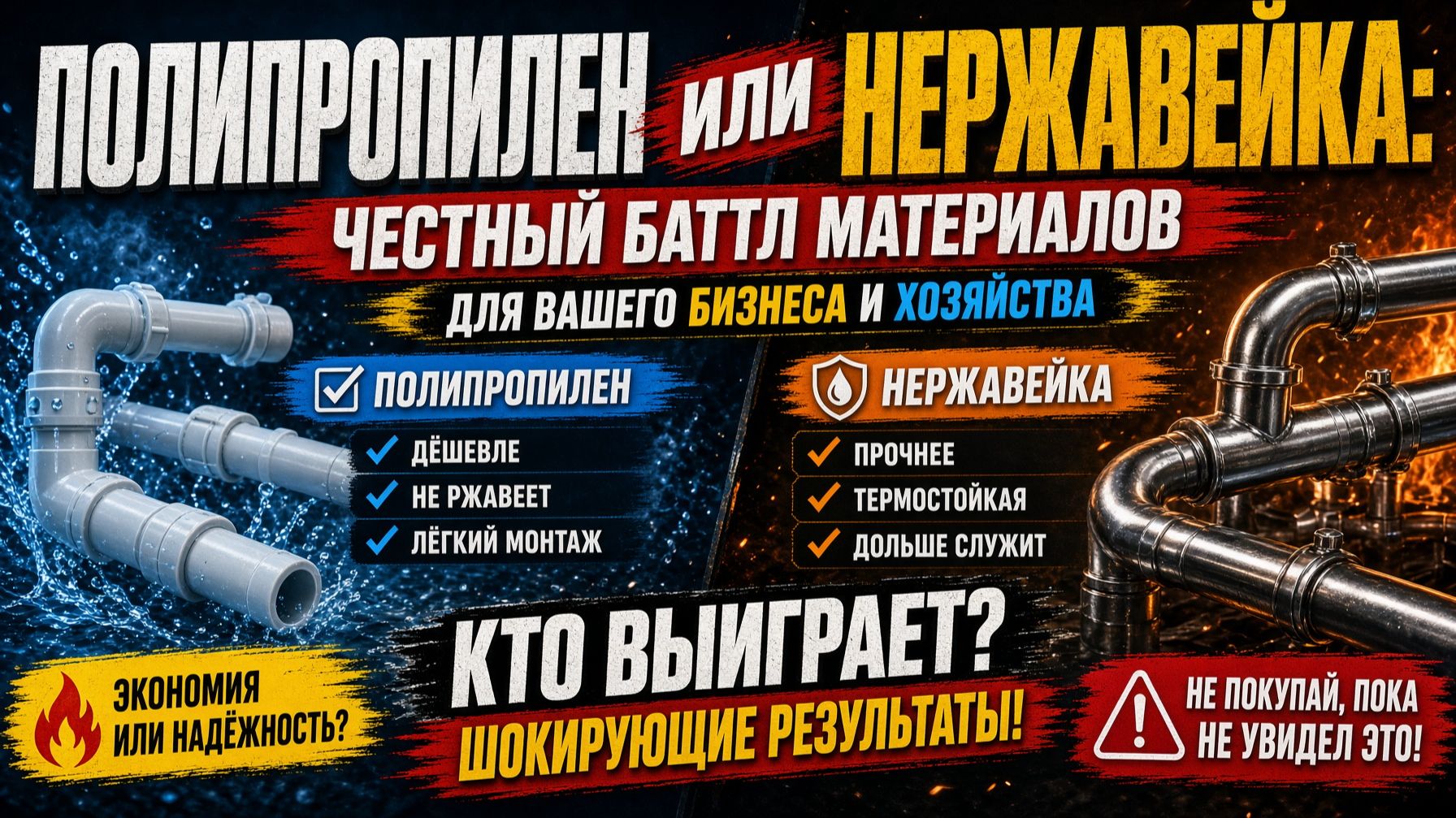 Полипропилен VS Сталь