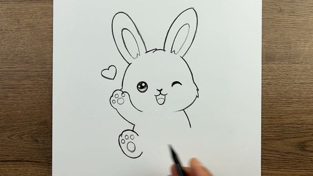 Как легко нарисовать кролика — пошаговый урок рисования животных для начинающих