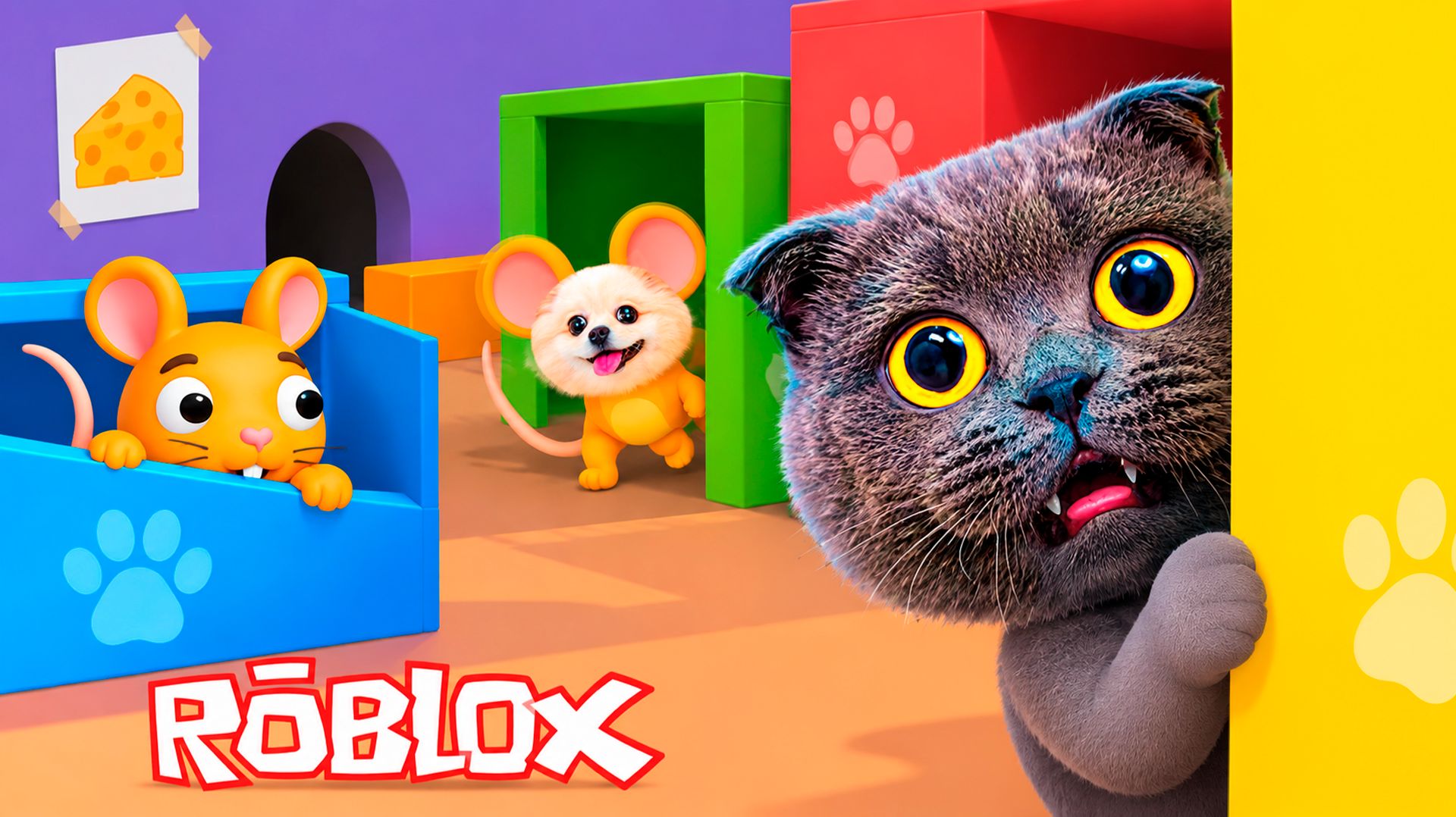 ПРЯТКИ в КОШКИ Vs МЫШКИ с Пушистым Геймером, ЧТОБЫ ВЫЖИТЬ в РОБЛОКС | Roblox