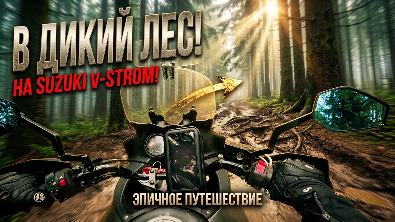 Suzuki V-Strom против Дикого Леса