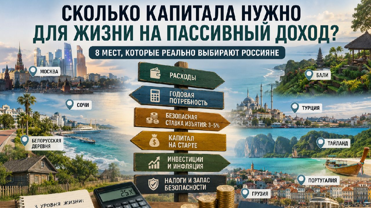 Сколько нужно денег для жизни с капитала и что делать, если их не хватает? - ЗАПИСЬ
