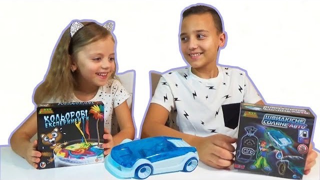 ЧЕЛЛЕНДЖ мальчики Vs девочек Делаем ЭКСПЕРИМЕНТЫ рисуем картину Vs собираем машину Challenge
