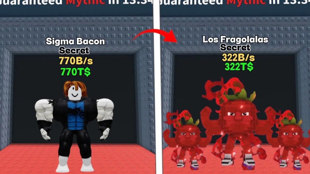 Новые Sigma Bacon и Los Fragolalas в Brainrots  обновление и ивенты!