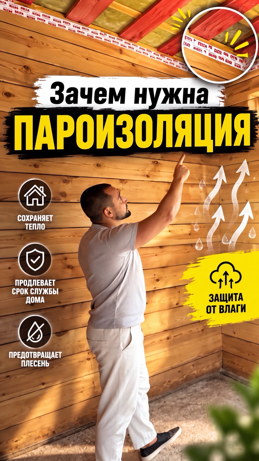 Зачем нужна пароизоляция?