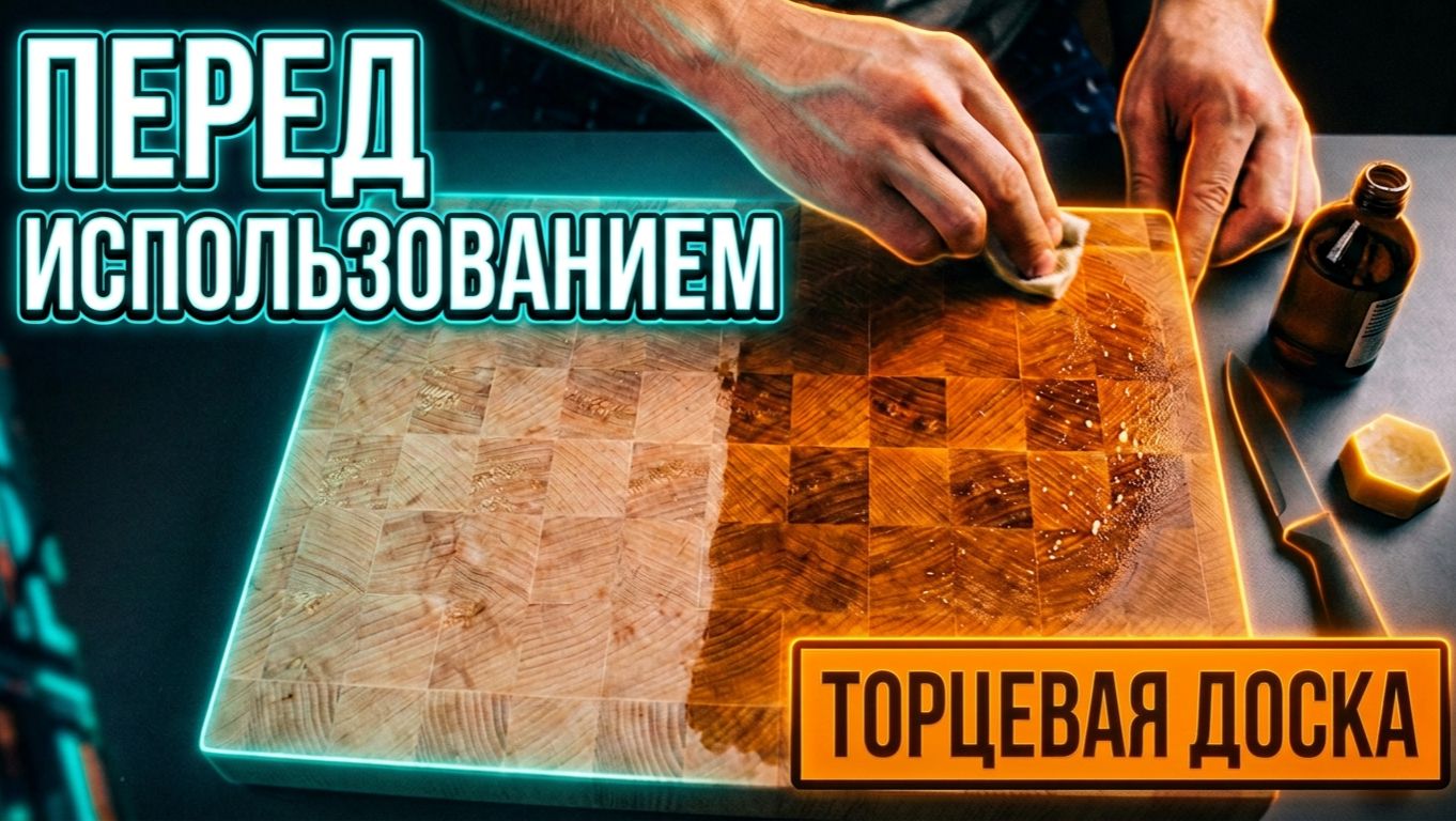 Торцевая разделочная доска из Ашана, смазка, обработка перед использованием, мнение  | SteinHouse