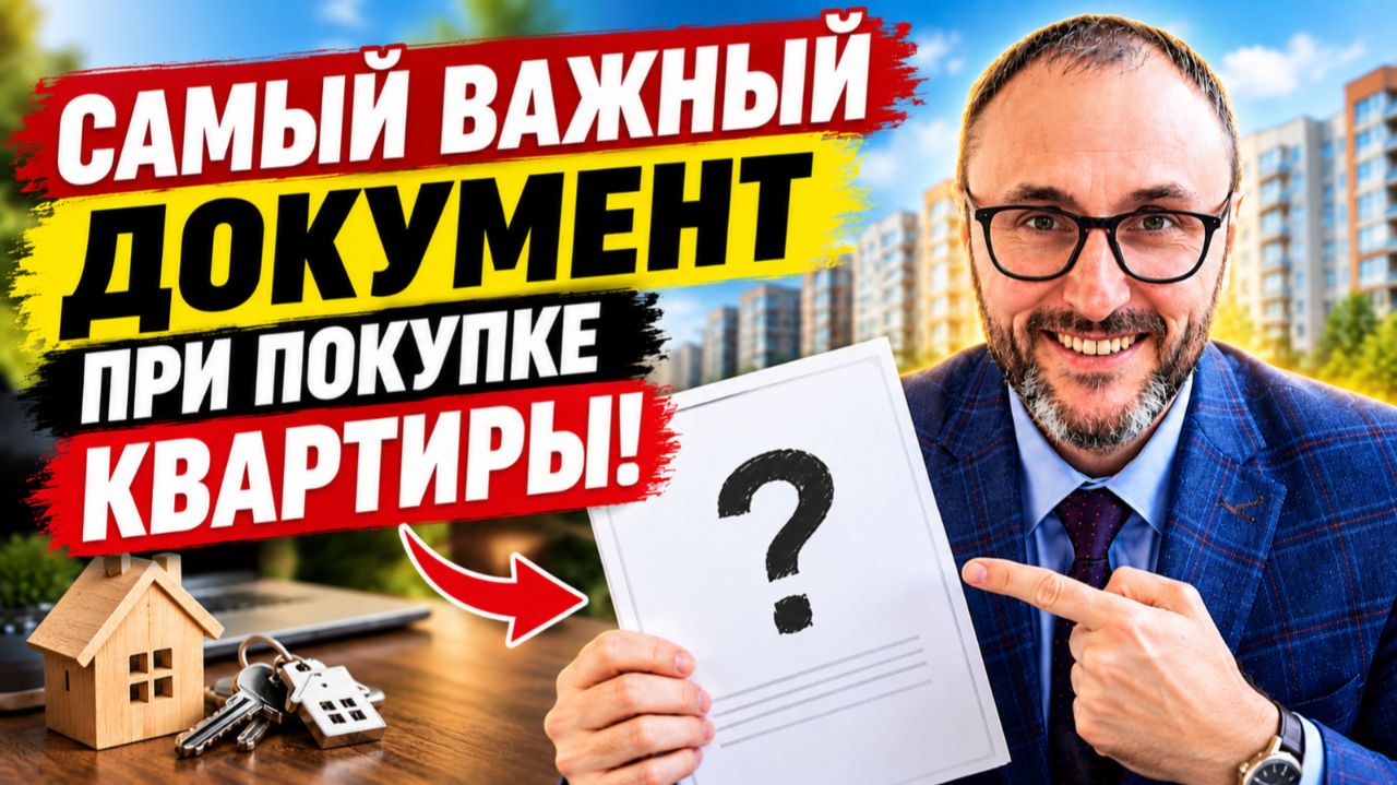 НЕ ПОКУПАЙТЕ КВАРТИРУ, ПОКА НЕ УВИДИТЕ ЭТОТ ДОКУМЕНТ.