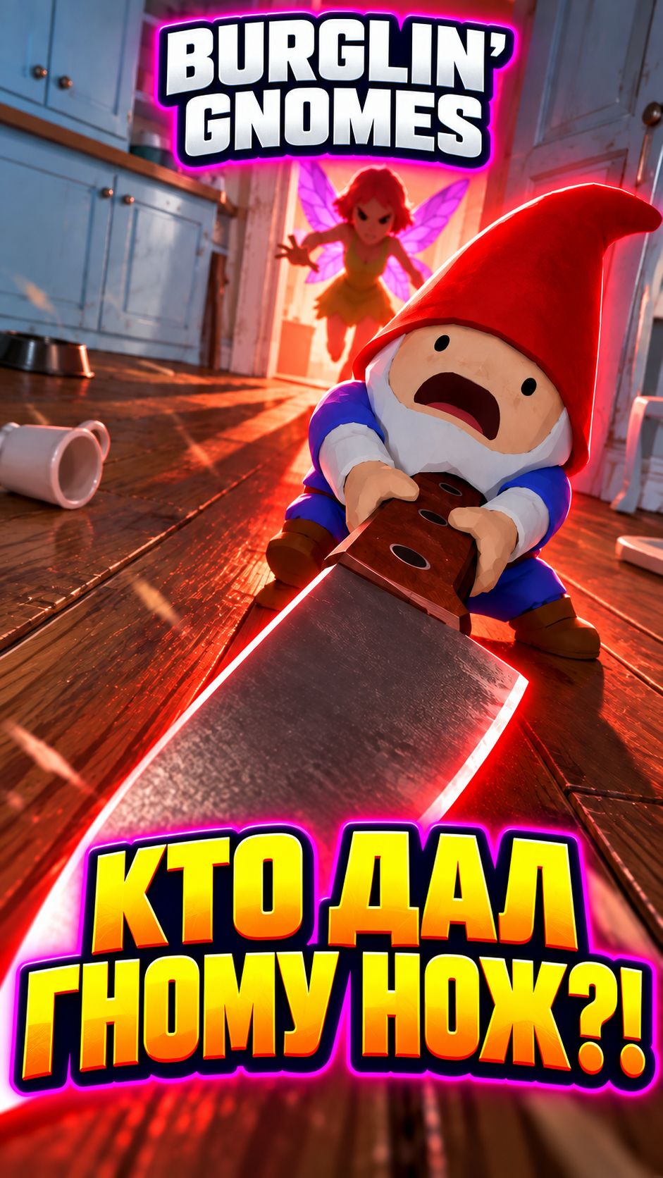 МЫ НАШЛИ НОЖ… ФЕЕ КОНЕЦ? 🔪 | Burglin' Gnomes #shorts