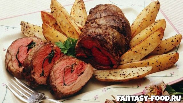 Калжа — татарский мясной рулет с яичным блинчиком