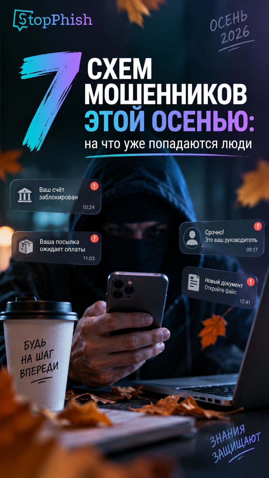 7 схем мошенников этой осенью: на что уже попадаются люди