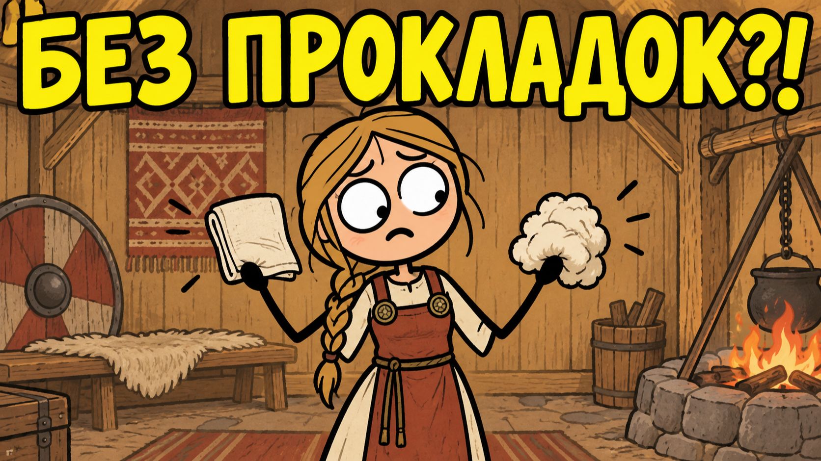 Что женщины-викинги использовали ВМЕСТО прокладок?