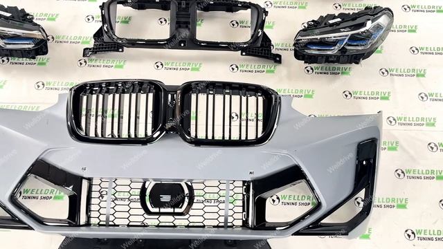 Передний рестайл комплект BMW X4M F98 дорест в F98 LCI