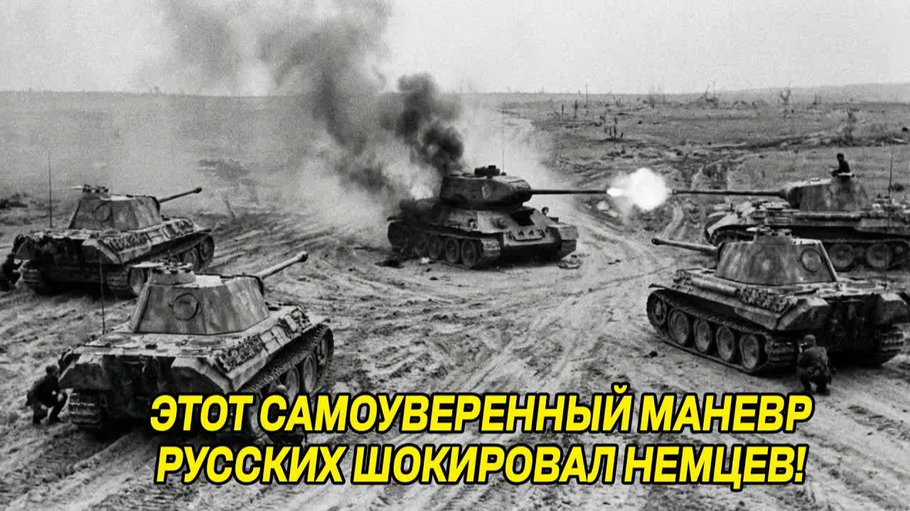 Немцы ЗАЖАЛИ этот танк в КРУГ но танкист СДЕЛАЛ НАГЛЫИ ВИРАЖ которыи немцы изучают ДО СИХ ПОР...