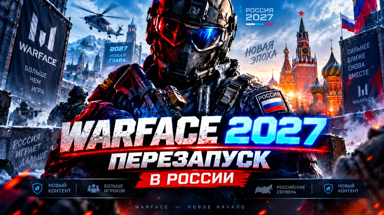 НОВЫЙ WARFACE 2027 В РОССИИ: ПЕРЕЗАПУСК ИГРЫ! ДОЖДАЛИСЬ!!