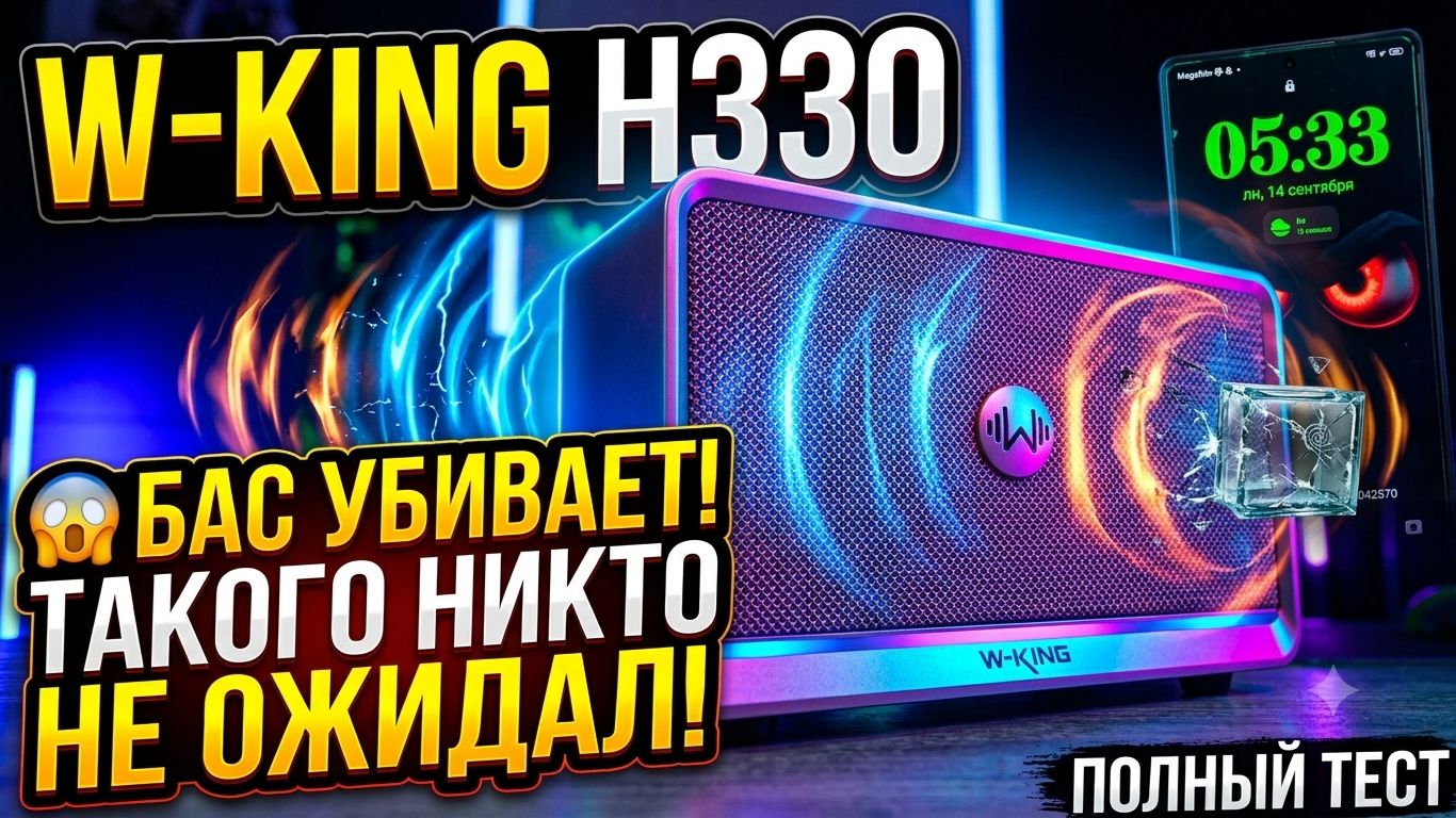 W‑King H330: колонка, которая качает! Честный обзор и тесты звука