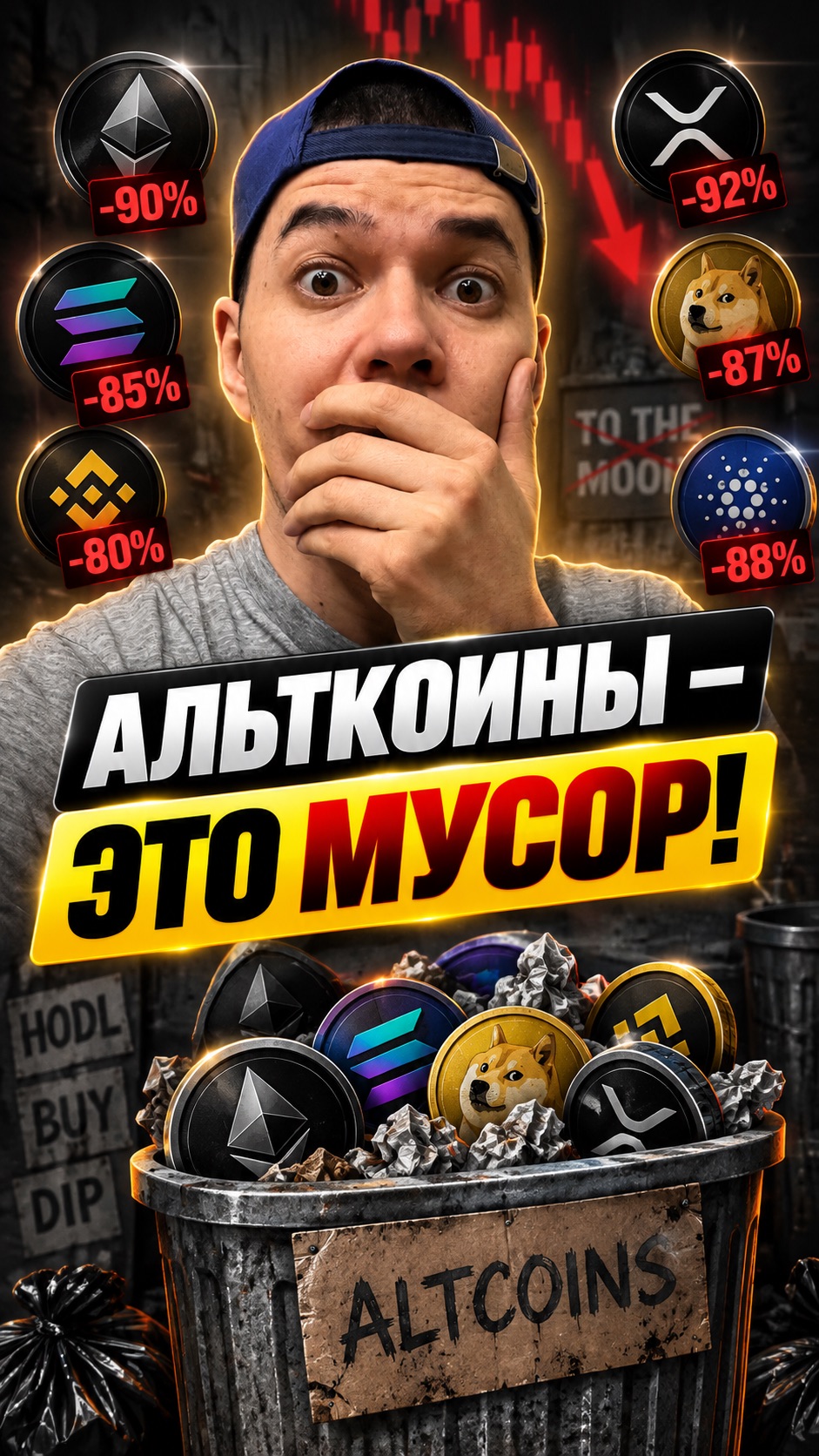 Альткоины это МУСОР? Потерял половину денег!