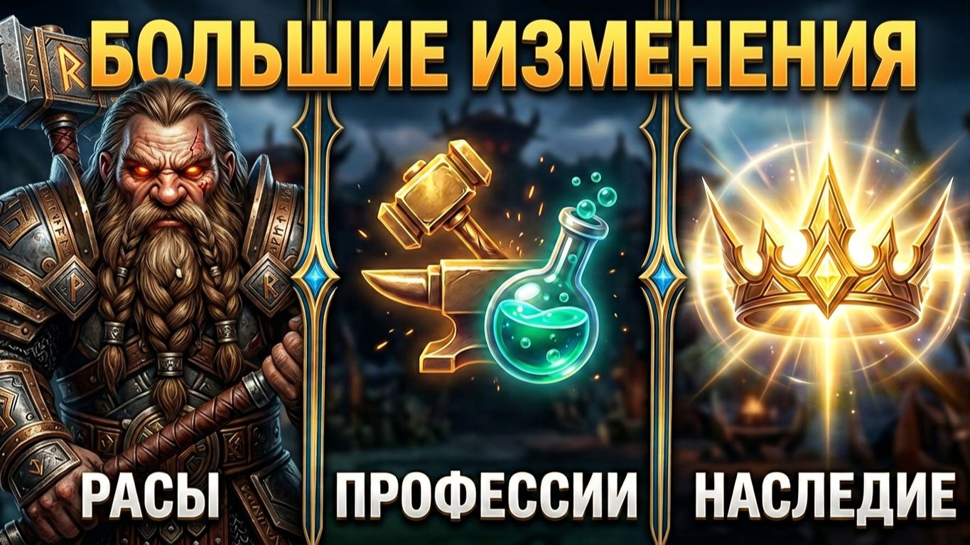 [WoW Forever] Изменения расовых способностей, профессий и новая механика 