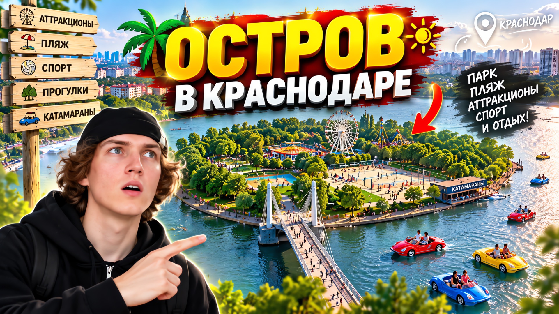 ОСТРОВ В КРАСНОДАРЕ | одно из самых необычных мест