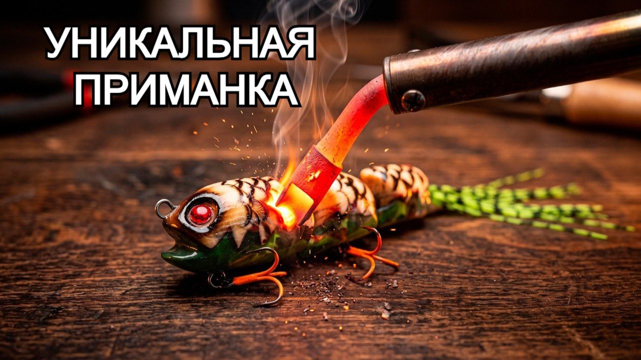 Самодельный инструмент для выжигания чешуи и стимпанк-свимбейт из смолы 🎣