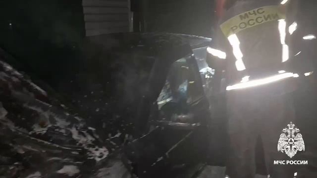 В Горно-Алтайске загорелся автомобиль