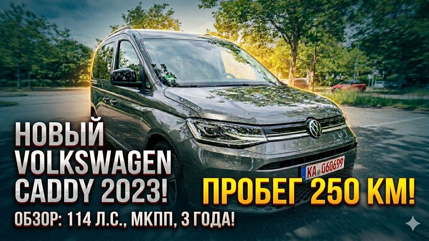 Новый Volkswagen Caddy по цене б/у. Комфорт для семьи или выгода для бизнеса?