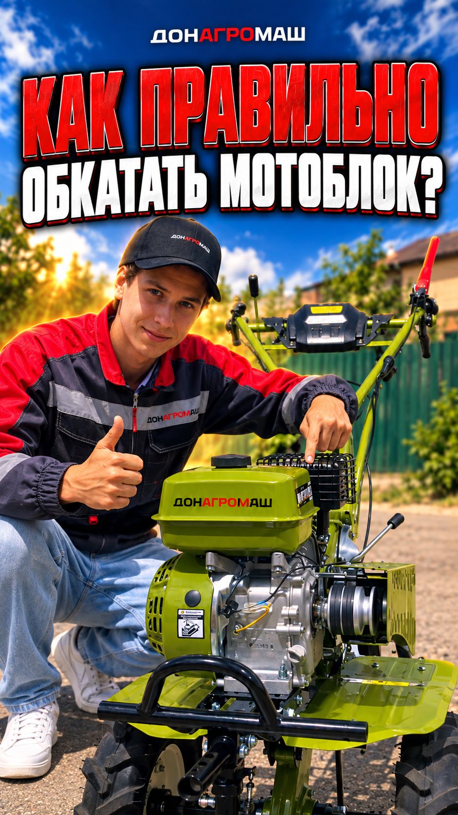 Как правильно обкатать мотоблок? #мотоблок #техника #садоваятехника