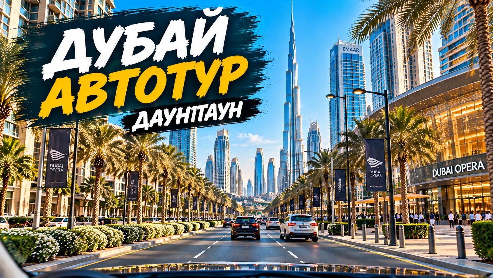 Дубай 4K автотур | Даунтаун Дубай