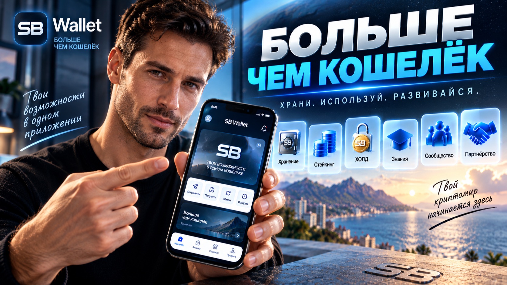 SB Wallet - один кошелёк. Много возможностей.