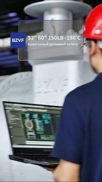 52'' 60'' 150LB -196℃ Криогенный дисковый затвор-BZVF