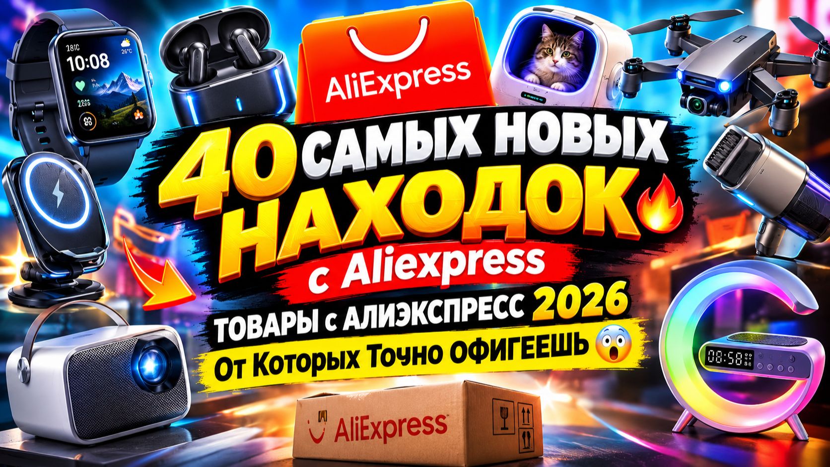 40 САМЫХ НОВЫХ НАХОДОК с Aliexpress, ТОВАРЫ с АЛИЭКСПРЕСС 2026, От Которых Точно ОФИГЕЕШЬ