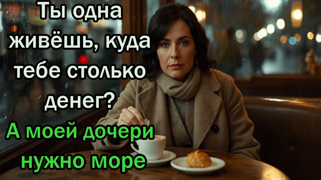 - Ты одна живешь, куда тебе столько денег?