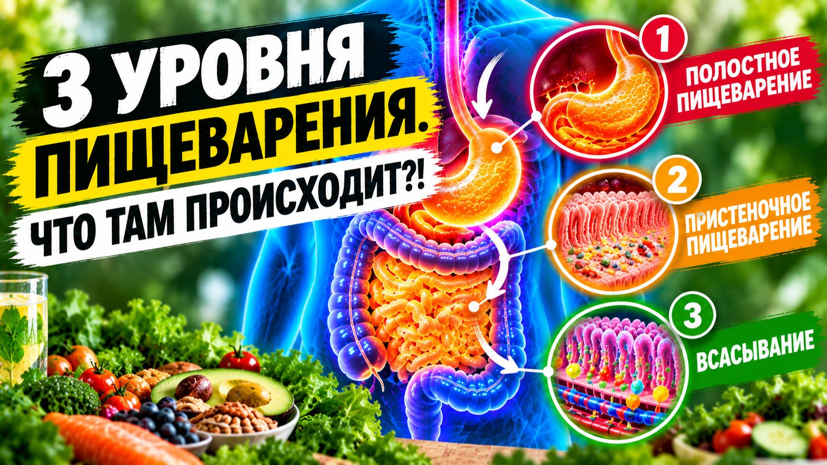 Что происходит с едой на 3 этапах пищеварения? | Кристина Хлыстова