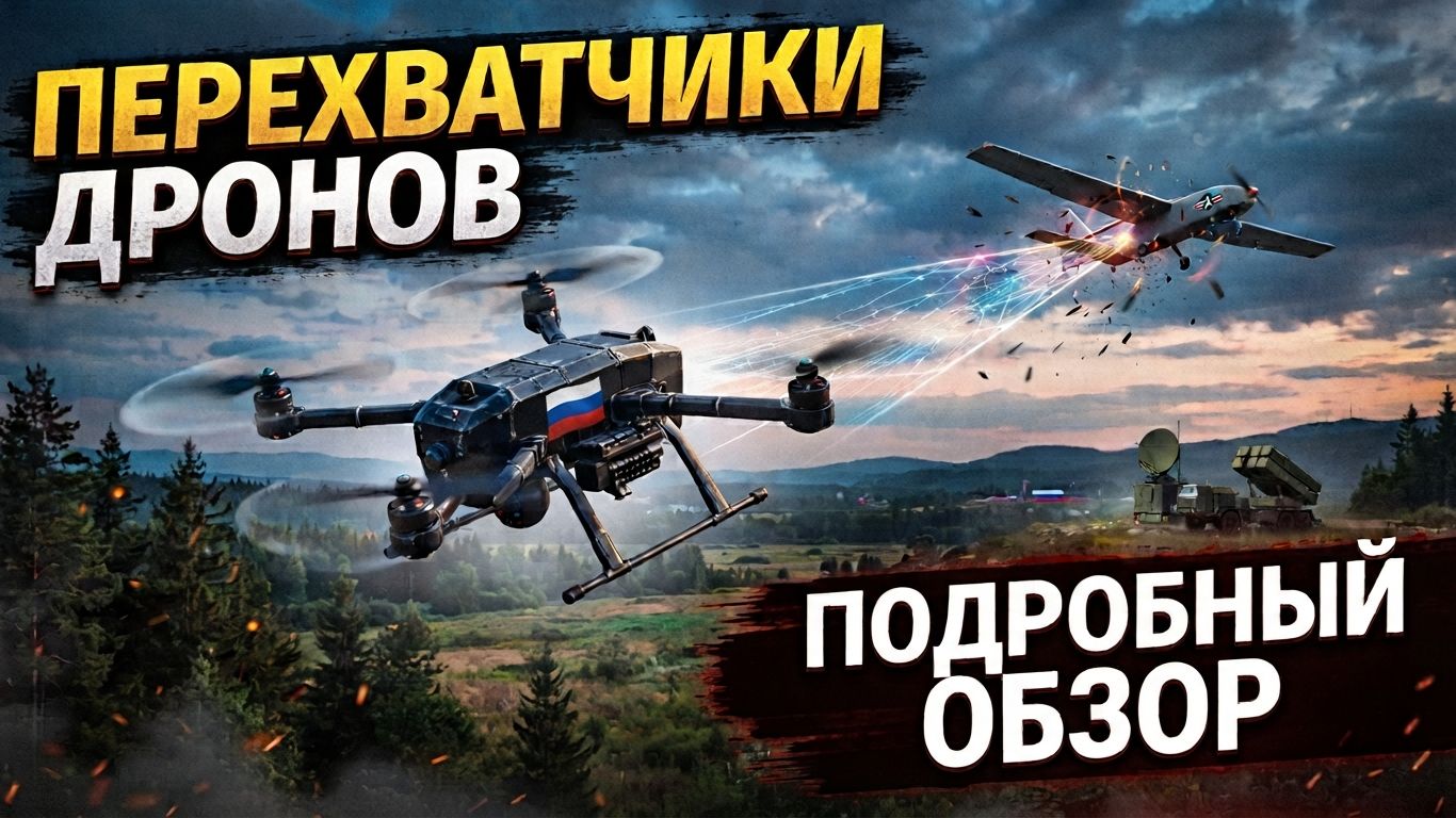 Дроны перехватчики дронов в зоне СВО. Полный обзор лучших БПЛА перехватчиков России
