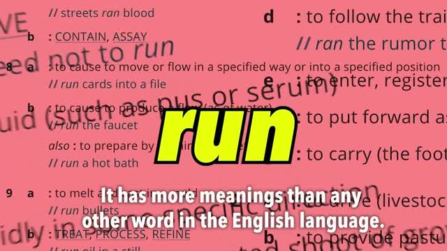 The Verb Run, Part 1