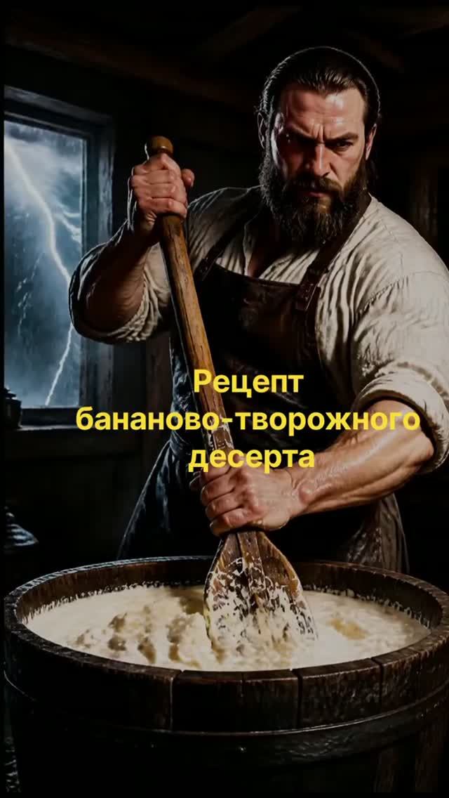 Рецепт бананово-творжного десерта