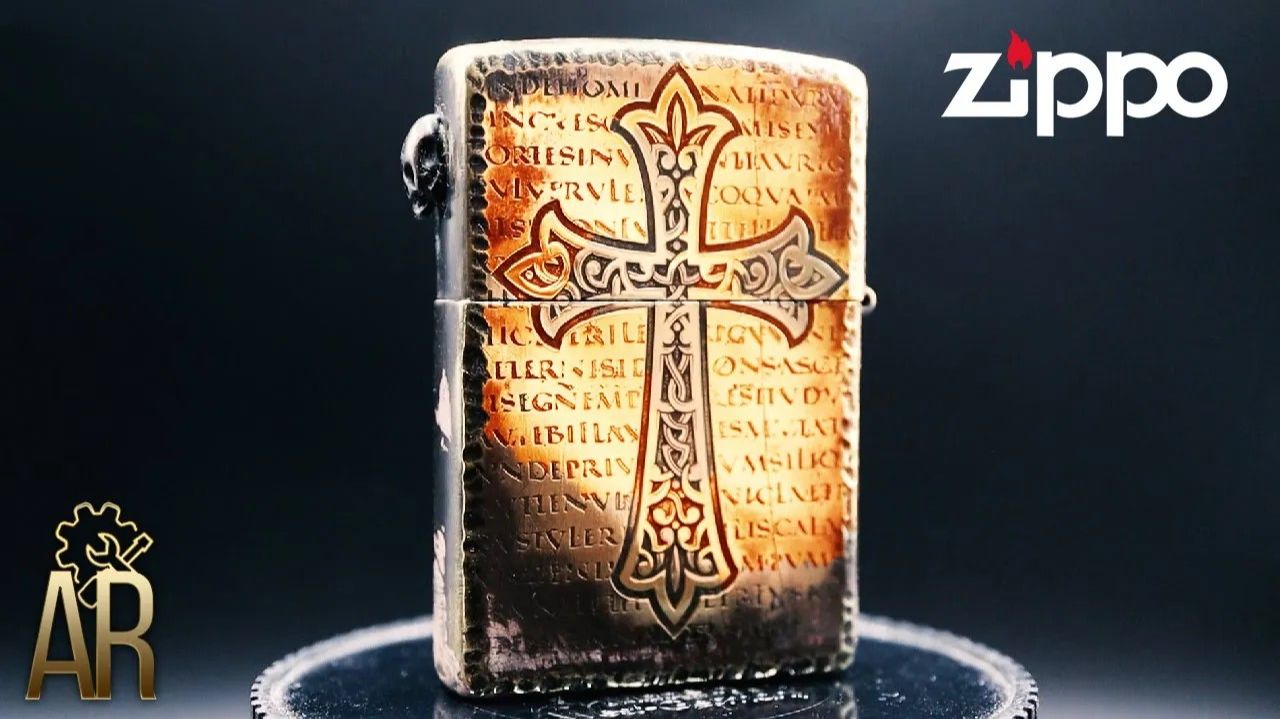 УДИВИТЕЛЬНОЕ восстановление зажигалки Zippo. Издание - готический череп 4-го века 💀. Реставрация.
