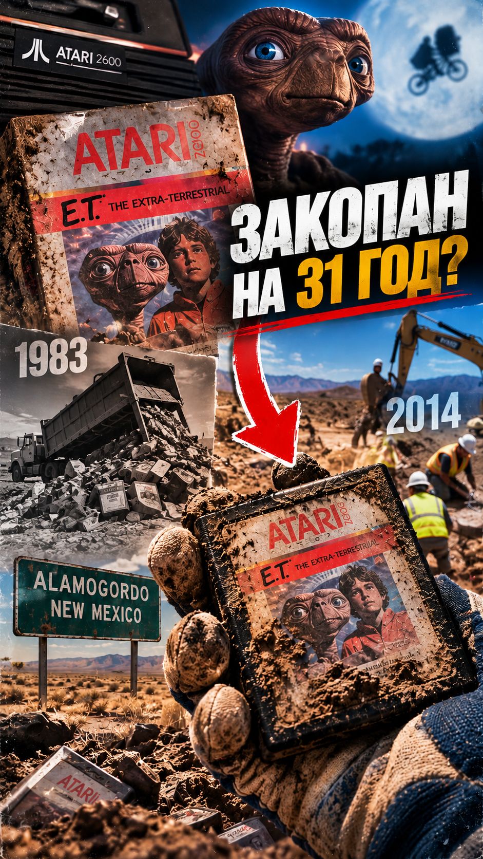 Atari закопала игры в пустыне?! История E.T. #shorts
