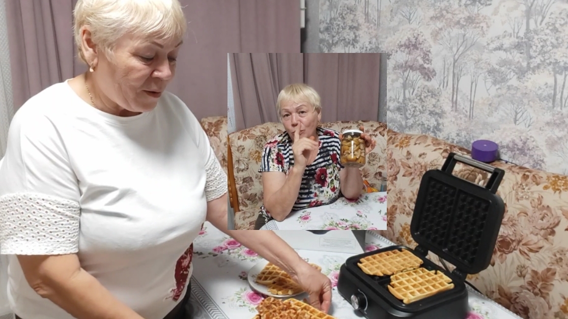 Жарю и мариную грибочки // разные вафли в вафельнице //