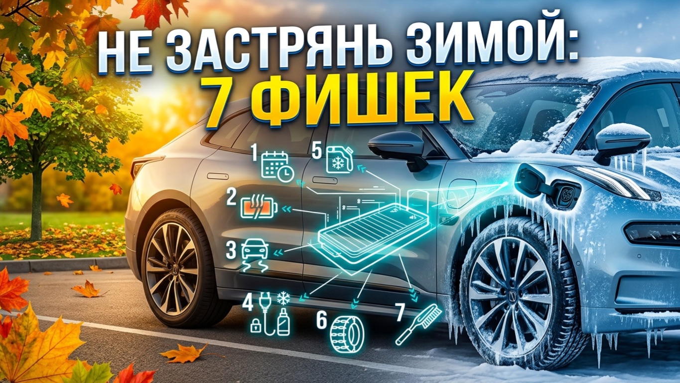 Зима на электромобиле без боли: 7 главных кнопок и лайфхаков до первых заморозков. Сделай это сейчас