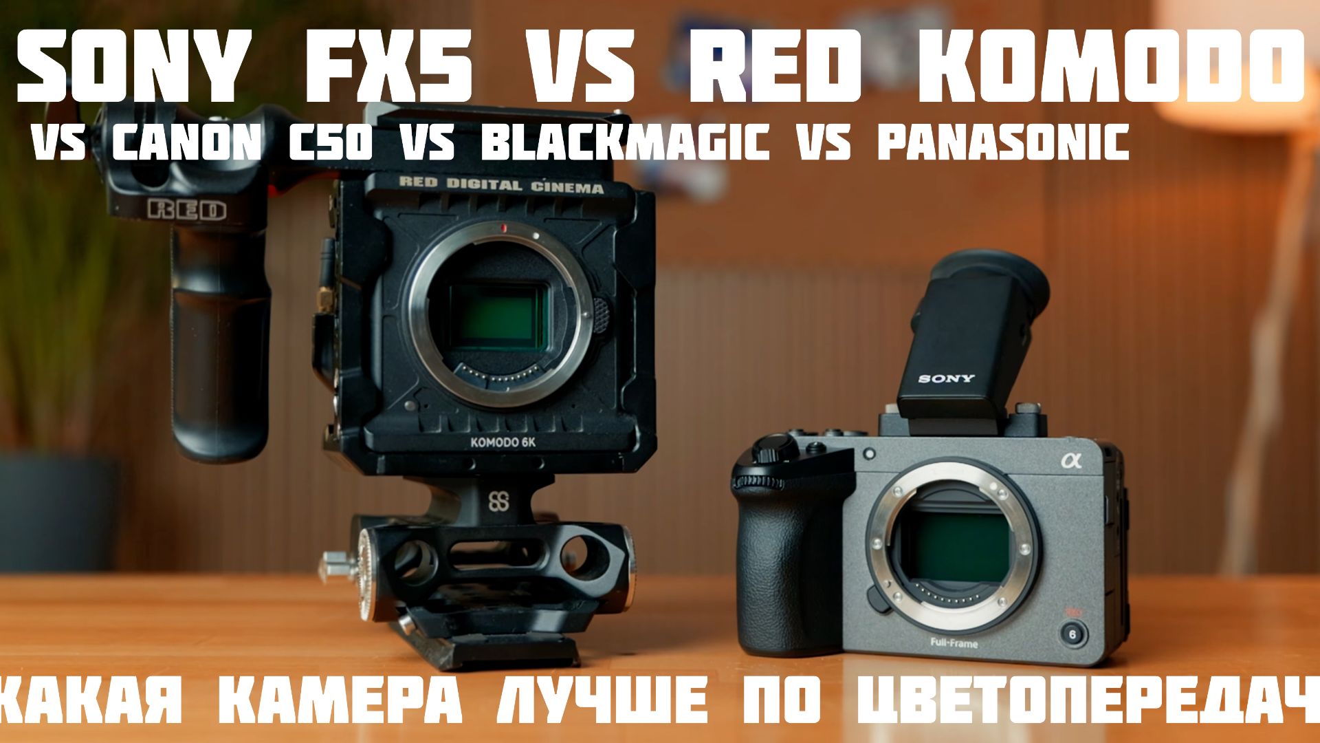 Sony FX5 Vs. RED Komodo And Blackmagic какая камера лучше по цветопередаче