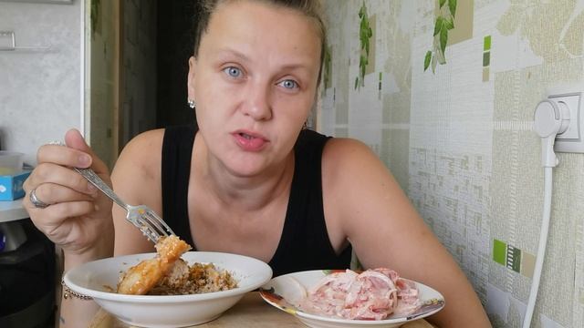 Мукбанг Плотный завтрак