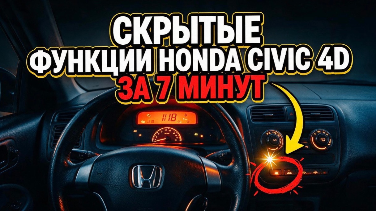 Все скрытые функции Honda Civic 4D (8 поколение). Полный обзор