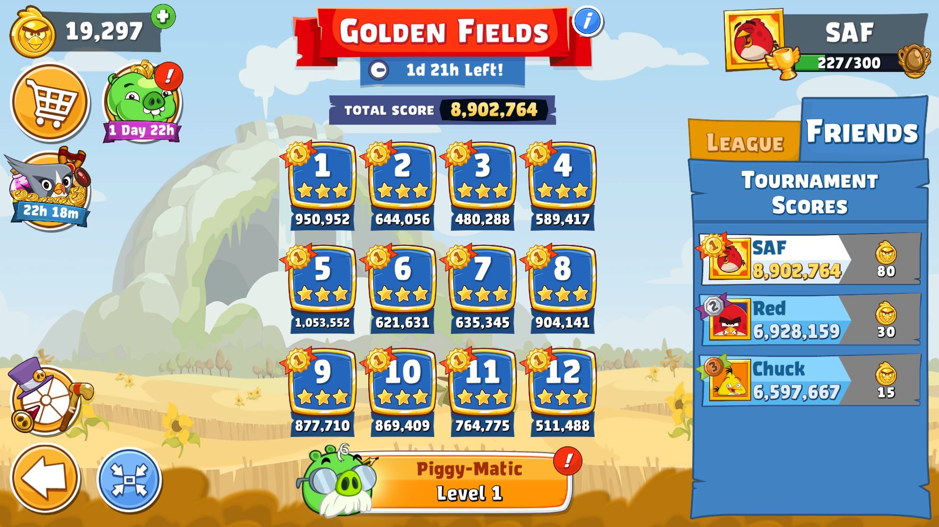 Angry Birds Friends. Golden Fields (19.09.2026). Все уровни 3 звезды. Прохождение от SAFa.