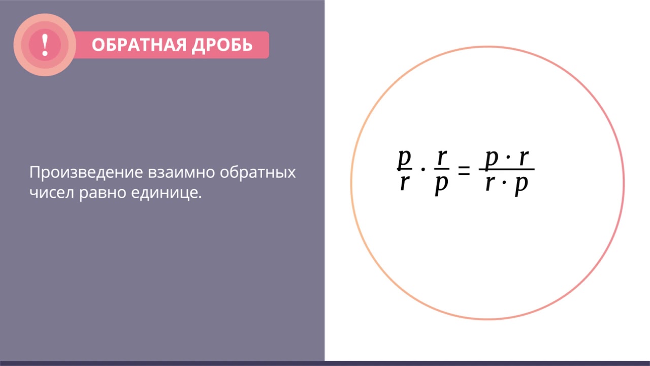 Умножение и деление дробей