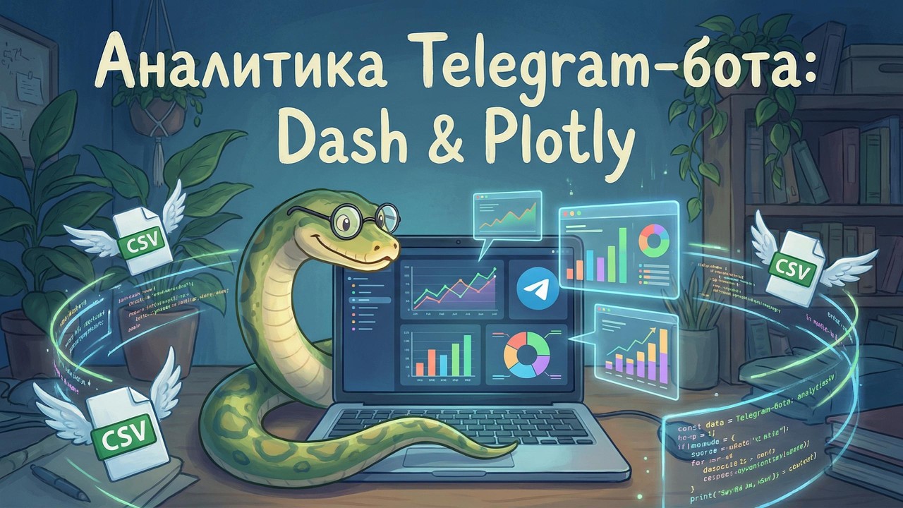 Аналитика и визуализация работы Telegram-бота: логирование, Dash, Plotly (Python)