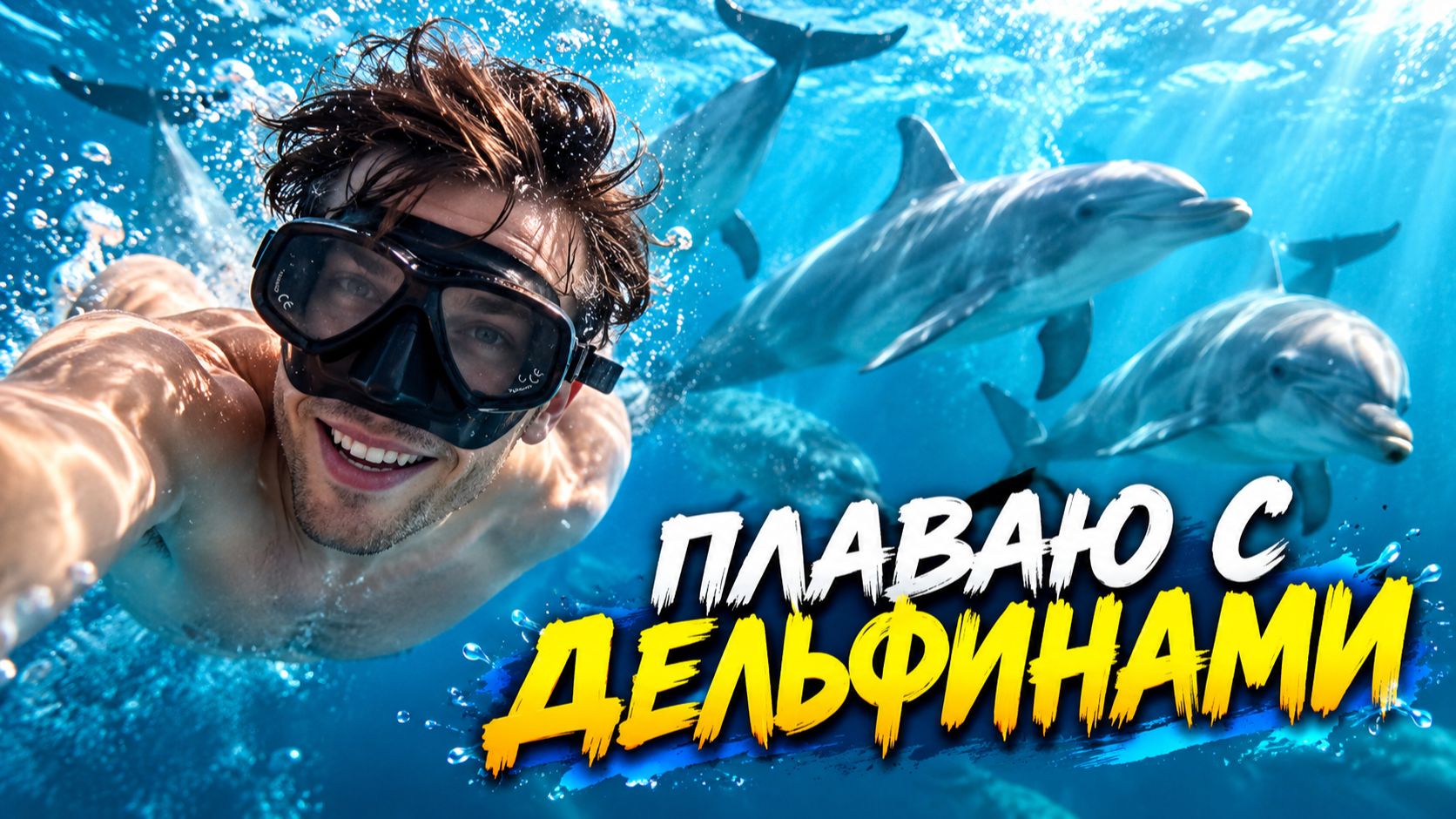 ПЛАВАЮ С ДЕЛЬФИНАМИ В ОКЕАНЕ | Новый отель на пляже Кендва #7