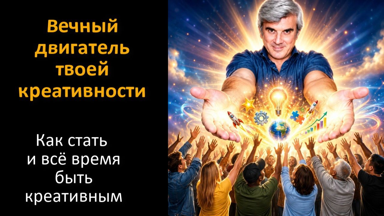 ВЕЧНЫЙ ДВИГАТЕЛЬ ТВОЕЙ КРЕАТИВНОСТИ - как стать и всё время быть креативным и изобретательным. ВадиК